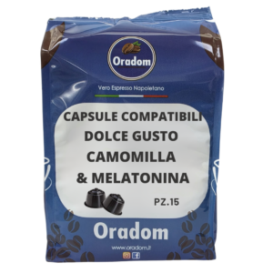 Camomilla e Melatonina - 15 Capsule Compatibile Dolce Gusto ORADOM