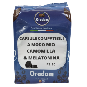 Camomilla e Melatonina - 20 Capsule Compatibili A Modo Mio ORADOM