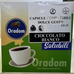 Cioccolata Bianca - 15 Capsule Compatibile Dolce Gusto ORADOM