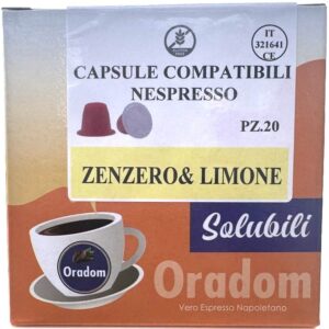 Zenzero e Limone - 20 Capsule  Compatibile Nespresso ORADOM
