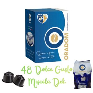 48 Capsule Oradom Compatibili Dolce Gusto Miscela DEK