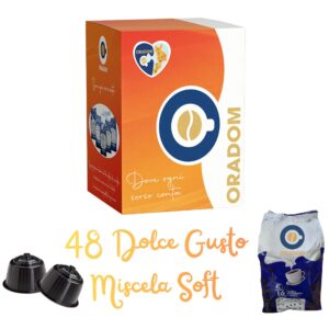 48 Capsule Oradom Compatibili Dolce Gusto Miscela Soft