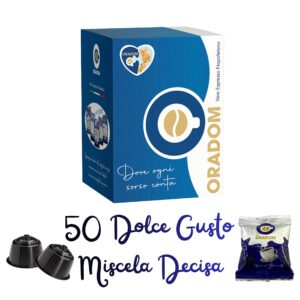 50 Capsule Oradom Compatibili Dolce Gusto Miscela Decisa FLOW PACK